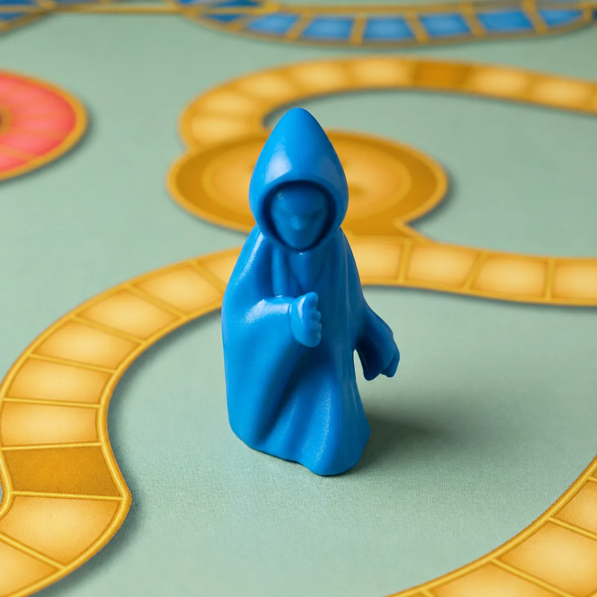 A hooded Parki piece on the sage-green Parkiller track